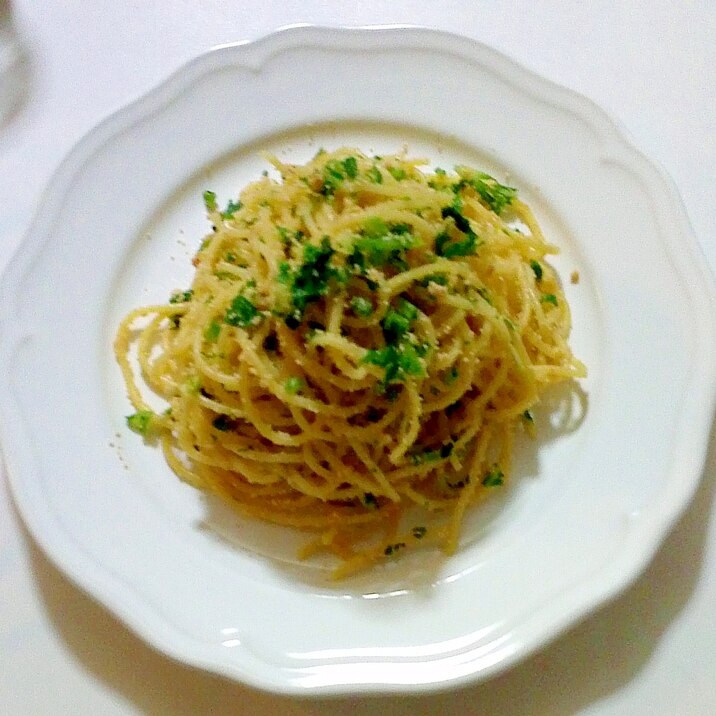 タラコとセロリのスパゲッティ